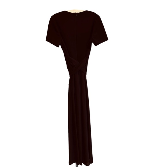 Vintage Black Velvet Wide Leg Jumpsuit Size 12 - Picture 3 of 14